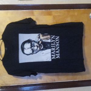 Hot Topic Marilyn Manson Heaven Upside Down era band tee shirt